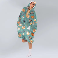 Load image into Gallery viewer, Cute Halloween Blanket Hoodie

