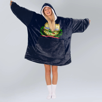 Load image into Gallery viewer, Vermont Flag Blanket Hoodie
