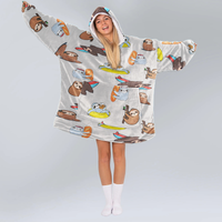 Load image into Gallery viewer, Sloth Blanket Hoodie
