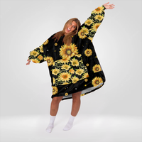 Load image into Gallery viewer, To My Mom Sunflower Blanket Hoodie
