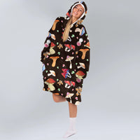 Load image into Gallery viewer, Fall Mushrooms Blanket Hoodie
