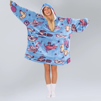 Load image into Gallery viewer, Iconic Dog Memes Blanket Hoodie
