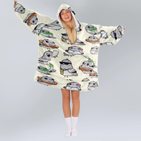 Load image into Gallery viewer, Cute Pigeon Blanket Hoodie
