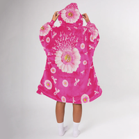 Load image into Gallery viewer, Breast Cancer Awareness Blanket Hoodie

