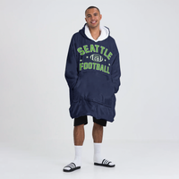Load image into Gallery viewer, Seattle Football Blanket Hoodie
