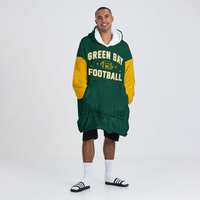 Load image into Gallery viewer, Green Bay Football Blanket Hoodie
