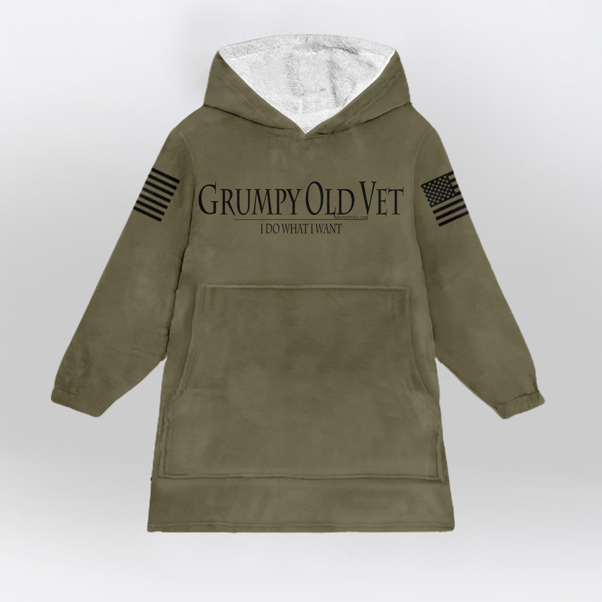 Grumpy Old Vet Blanket Hoodie