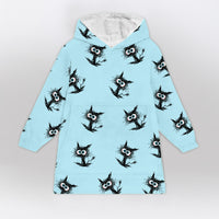 Load image into Gallery viewer, Cat Sassy Blanket Hoodie
