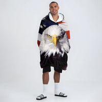 Load image into Gallery viewer, USA Flag Eagle - Patriot Wearable Blanket
