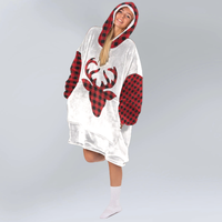 Load image into Gallery viewer, Merry Christmas Blanket Hoodie

