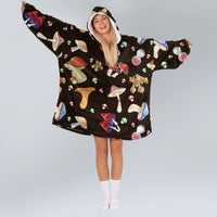 Load image into Gallery viewer, Fall Mushrooms Blanket Hoodie
