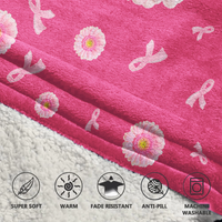 Load image into Gallery viewer, Breast Cancer Awareness Blanket Hoodie
