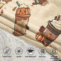 Load image into Gallery viewer, Fall Coffee Blanket Hoodie
