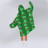 Load image into Gallery viewer, Cute Green Snake Blanket Hoodie
