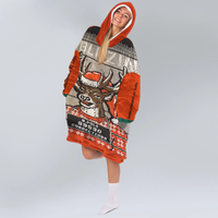 Load image into Gallery viewer, Blitzin Orange Blanket Hoodie
