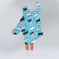 Load image into Gallery viewer, Danger Kitty Blanket Hoodie
