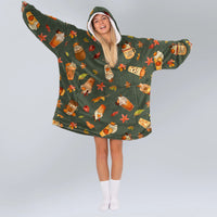 Load image into Gallery viewer, Fall Drinks Blanket Hoodie
