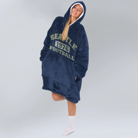 Load image into Gallery viewer, Seattle Football Blanket Hoodie
