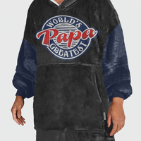Load image into Gallery viewer, World Greatest Papa Blanket Hoodie
