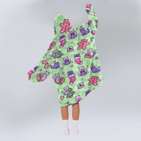 Load image into Gallery viewer, Festive Cats Blanket Hoodie
