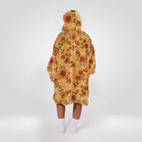 Load image into Gallery viewer, Yellow Sun and Moon Blanket Hoodie
