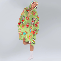 Load image into Gallery viewer, Xmas Dog Blanket Hoodie
