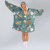 Load image into Gallery viewer, Cute Halloween Blanket Hoodie
