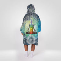 Load image into Gallery viewer, Chakra Yoga Blanket Hoodie
