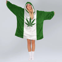 Load image into Gallery viewer, Canada Green Flag Blanket Hoodie
