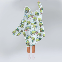 Load image into Gallery viewer, Turtles in Lockdown Blanket Hoodie
