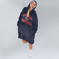 Load image into Gallery viewer, New England Football Blanket Hoodie
