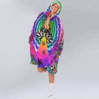 Load image into Gallery viewer, Psychedelic Mushroom Blanket Hoodie
