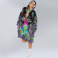Load image into Gallery viewer, Psychedelic Mushroom Blanket Hoodie
