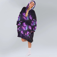 Load image into Gallery viewer, To My Granddaughter Butterfly Blanket Hoodie
