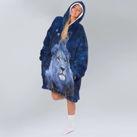 Load image into Gallery viewer, To My Daughter Lion Blanket Hoodie
