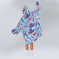 Load image into Gallery viewer, Flirty Cats Blanket Hoodie
