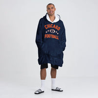 Load image into Gallery viewer, Chicago Football Blanket Hoodie

