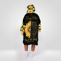 Load image into Gallery viewer, To My Mom Sunflower Blanket Hoodie
