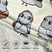 Load image into Gallery viewer, Cute Pigeon Blanket Hoodie
