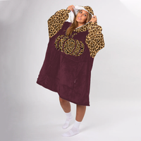 Load image into Gallery viewer, Leopard Pumpkin Blanket Hoodie

