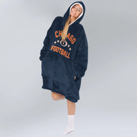 Load image into Gallery viewer, Chicago Football Blanket Hoodie
