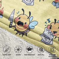 Load image into Gallery viewer, Chaotic Bees Blanket Hoodie
