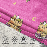 Load image into Gallery viewer, Pancake Cat Blanket Hoodie
