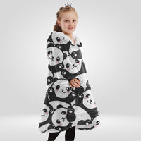 Load image into Gallery viewer, Kids Cute Panda Blanket Hoodie
