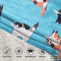 Load image into Gallery viewer, Danger Kitty Blanket Hoodie
