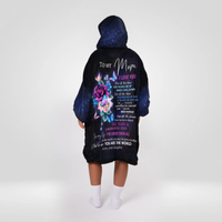 Load image into Gallery viewer, To My Mom Flower Blanket Hoodie

