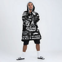 Load image into Gallery viewer, The Best Dad in the World - Gifts for Dad, Dad Wearable Blanket from Daughter or Son
