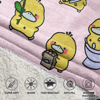 Load image into Gallery viewer, Cute Derpy Duck Blanket Hoodie
