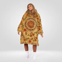Load image into Gallery viewer, Yellow Sun and Moon Blanket Hoodie
