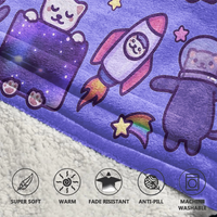 Load image into Gallery viewer, Space Cats Blanket Hoodie
